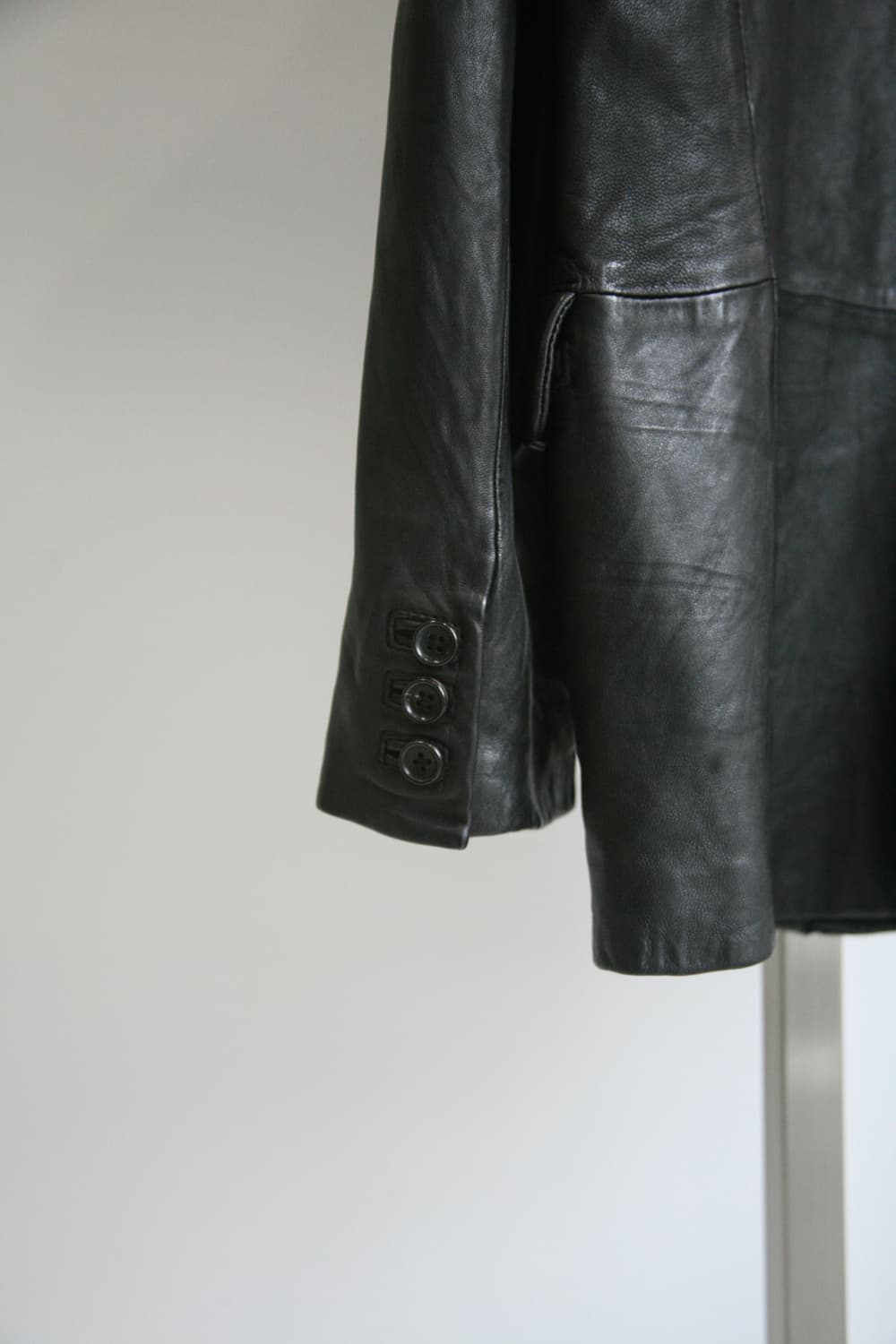요지야마모토 뿌르옴므 10AW Leather Button Jaket 상품이미지3