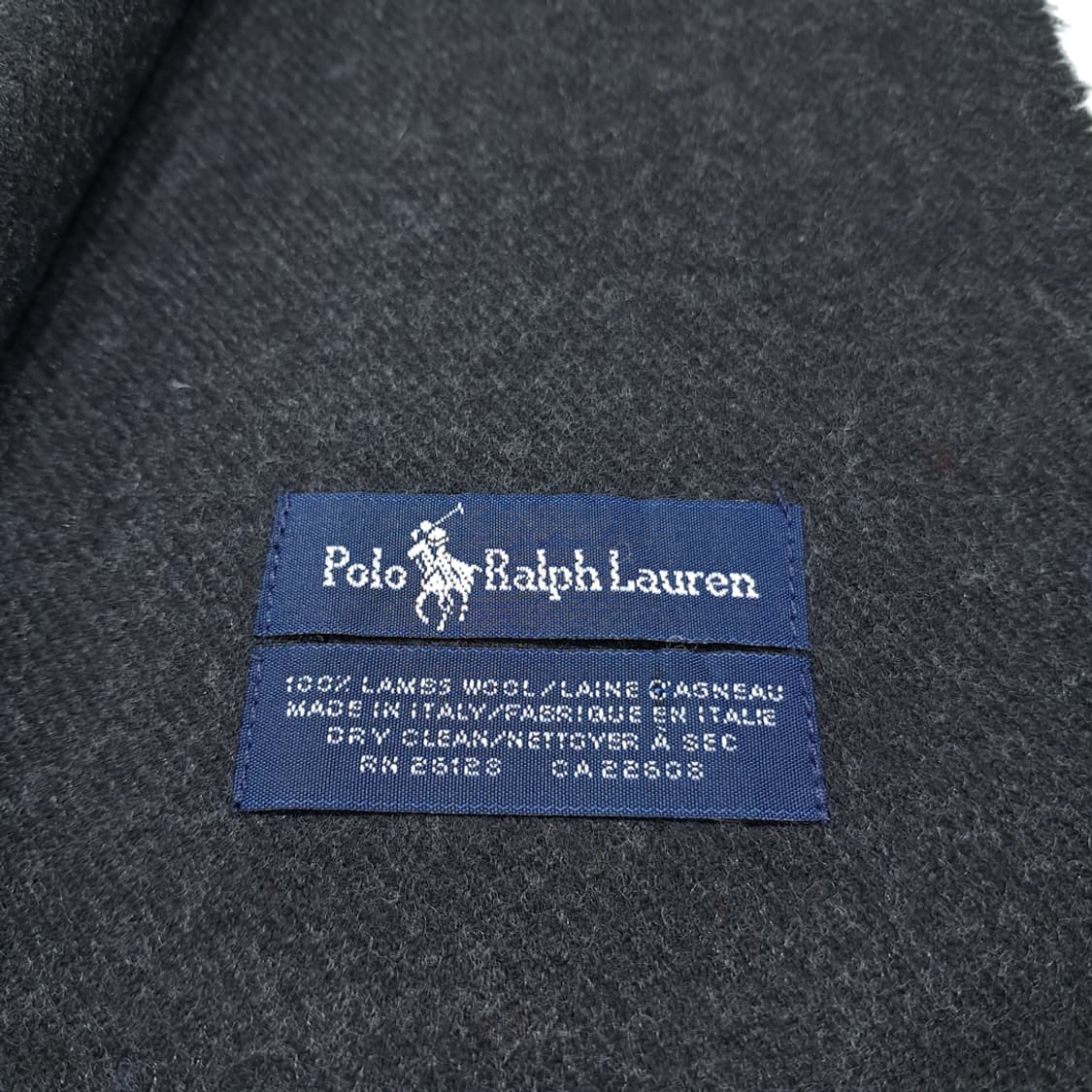 MX511 폴로 00s 이태리판 램스울 빅포니 차콜그레이 머플러 목도리 상품이미지4