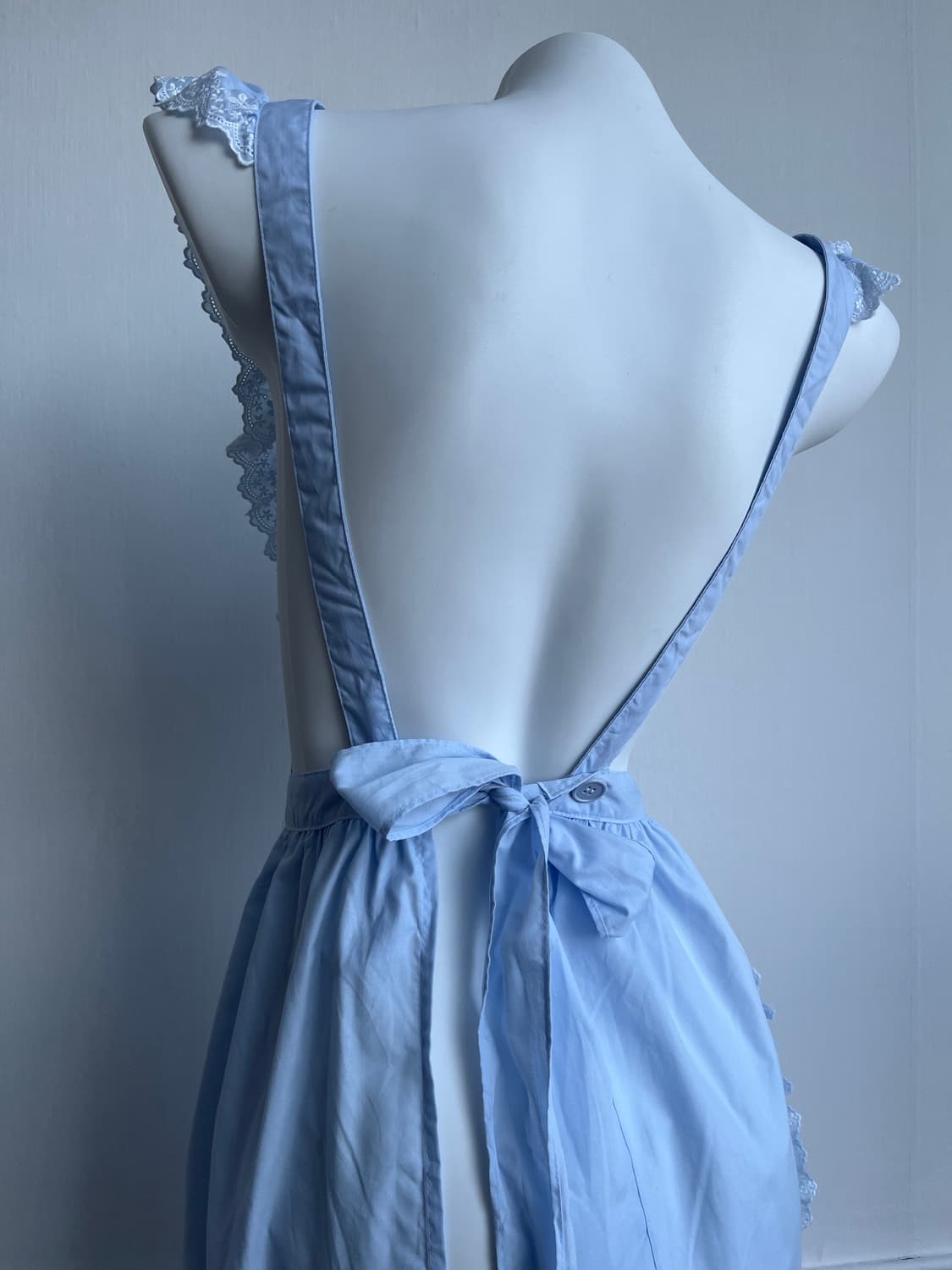 센슈카이 스카이 프릴 포켓 앞치마 상품이미지5