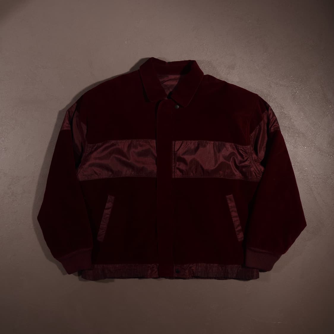 일본빈티지 리버시블 벨벳 블루종 봄버자켓  상품이미지1