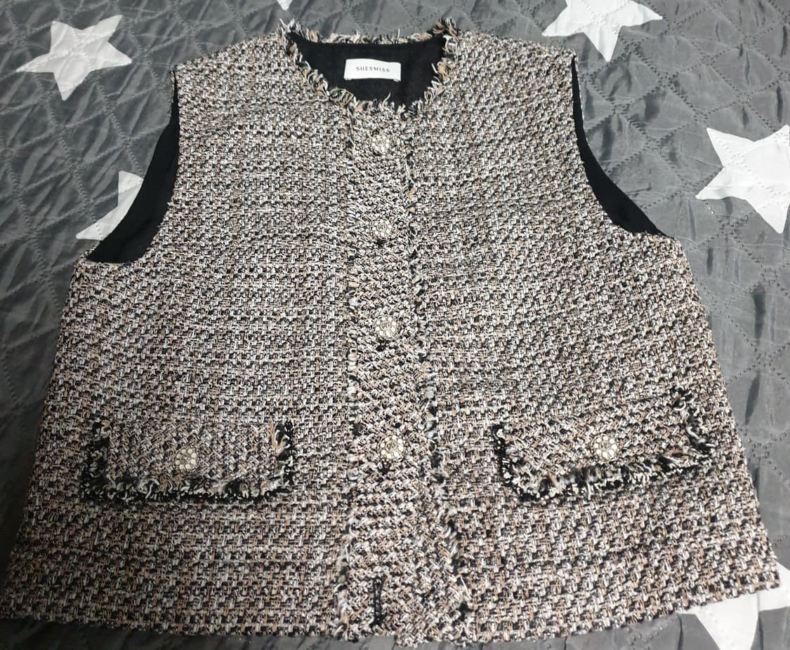 쉬즈미스 트위드 럭셔리 베스트 (55) 상품이미지1