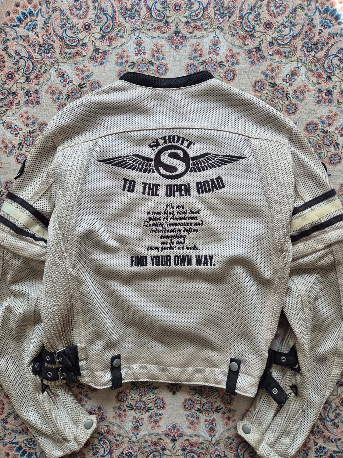 쇼트 메쉬 라이더 재킷  상품이미지3