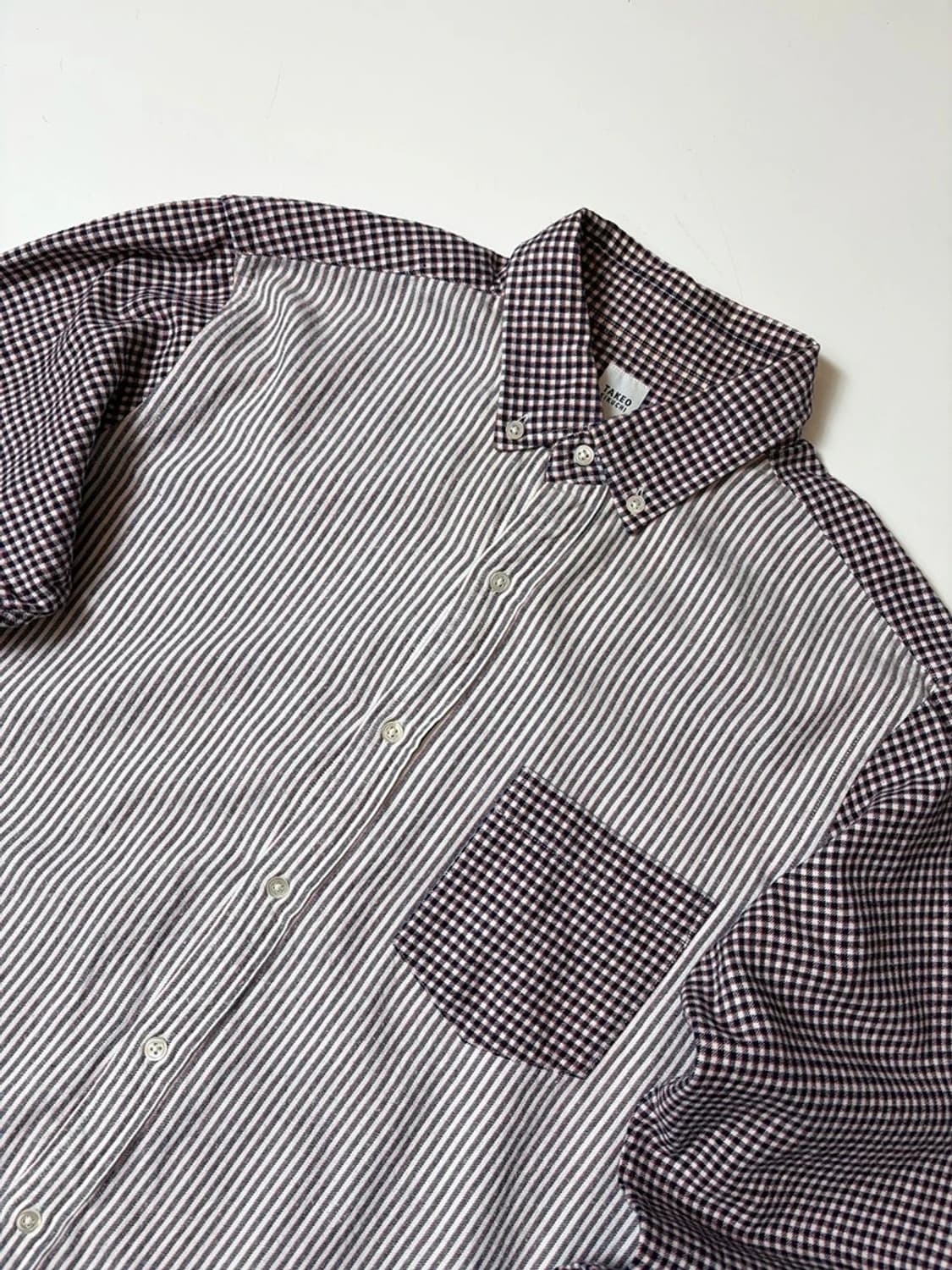 타케오키쿠치 00's 배색 체크 포켓 셔츠 PN9236 상품이미지2