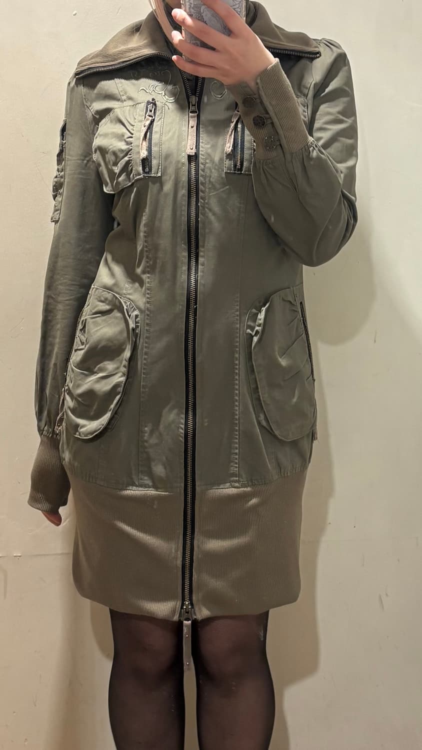 빈티지 ozz croce 오즈온 드래곤자수 야상 재킷 원피스 상품이미지8