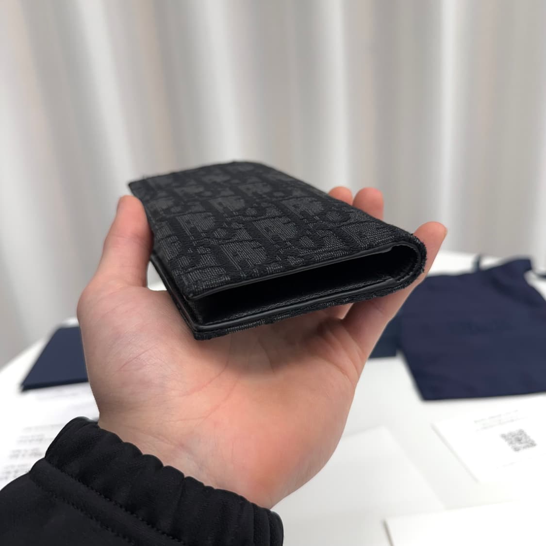 [풀박스] 디올 오블리크 롱 오거나이저 블랙 상품이미지6