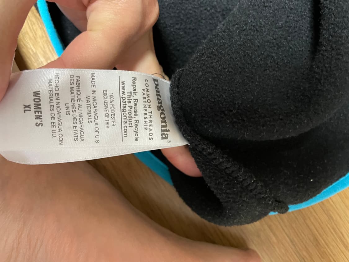 파타고니아 신칠라 블랙 스카이블루 빈티지 우먼 XL 상품이미지7