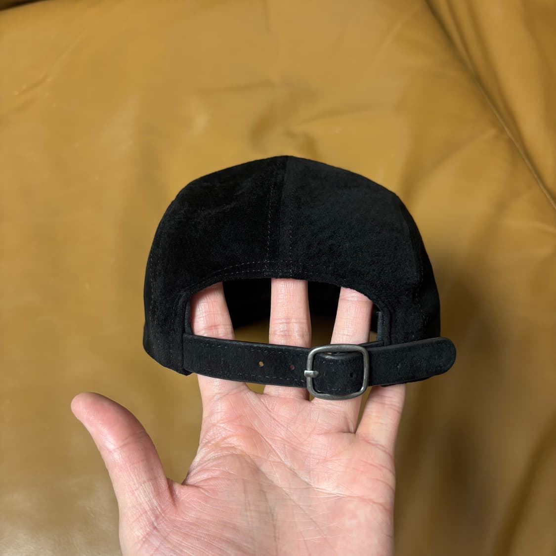 슈프림 캠프캡 모자 박스로고 23ss 스웨이드 블랙 상품이미지8