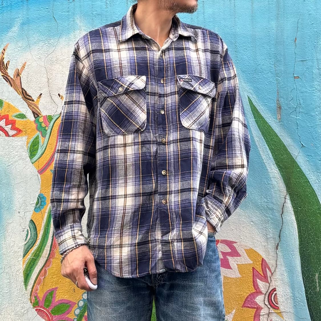 올드 랭글러 헤비코튼 체크셔츠 상품이미지8