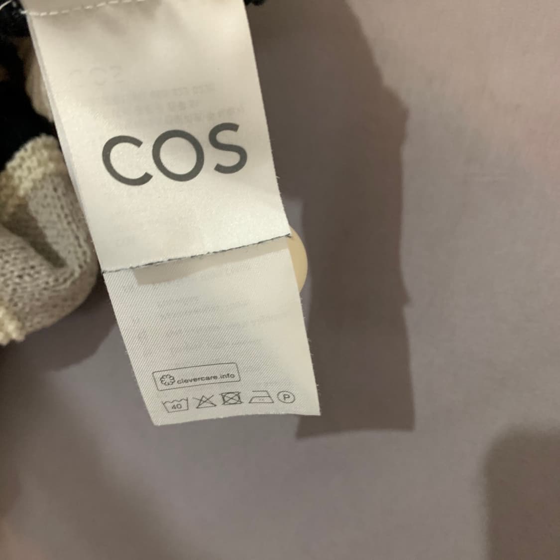 XS COS 코스 쇼트 슬리브 스트라이프 반팔 가디건 상품이미지5