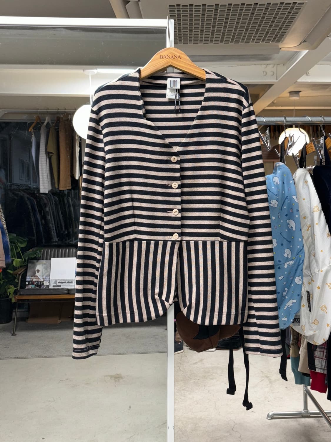 Lunn 스트라이프 가디건 상품이미지1