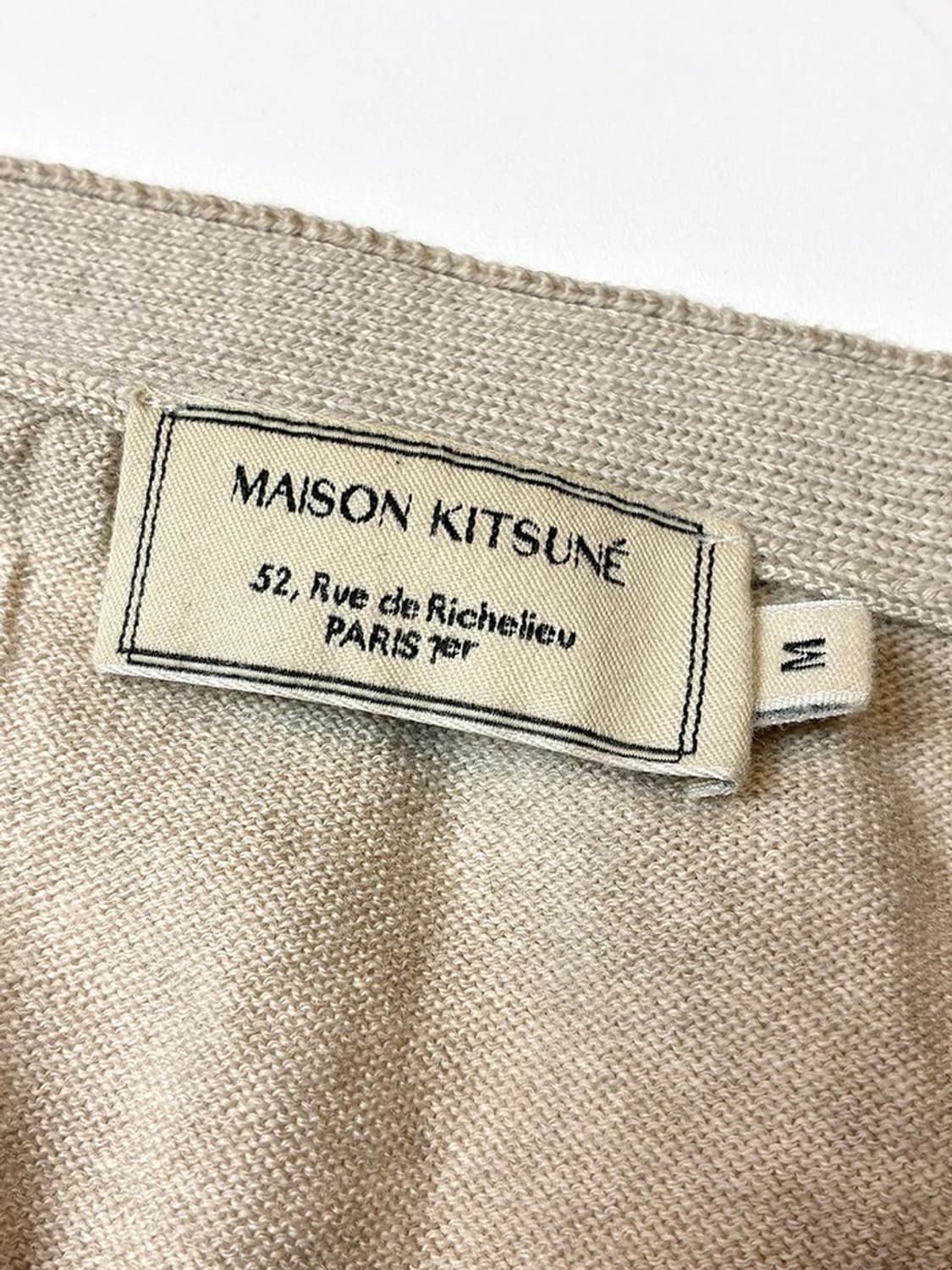 메종키츠네 폭스 패치 레귤러 니트 가디건 PN5703    상품이미지7