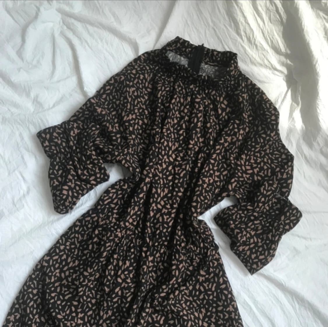 빈티지 패턴 롱 원피스 상품이미지1