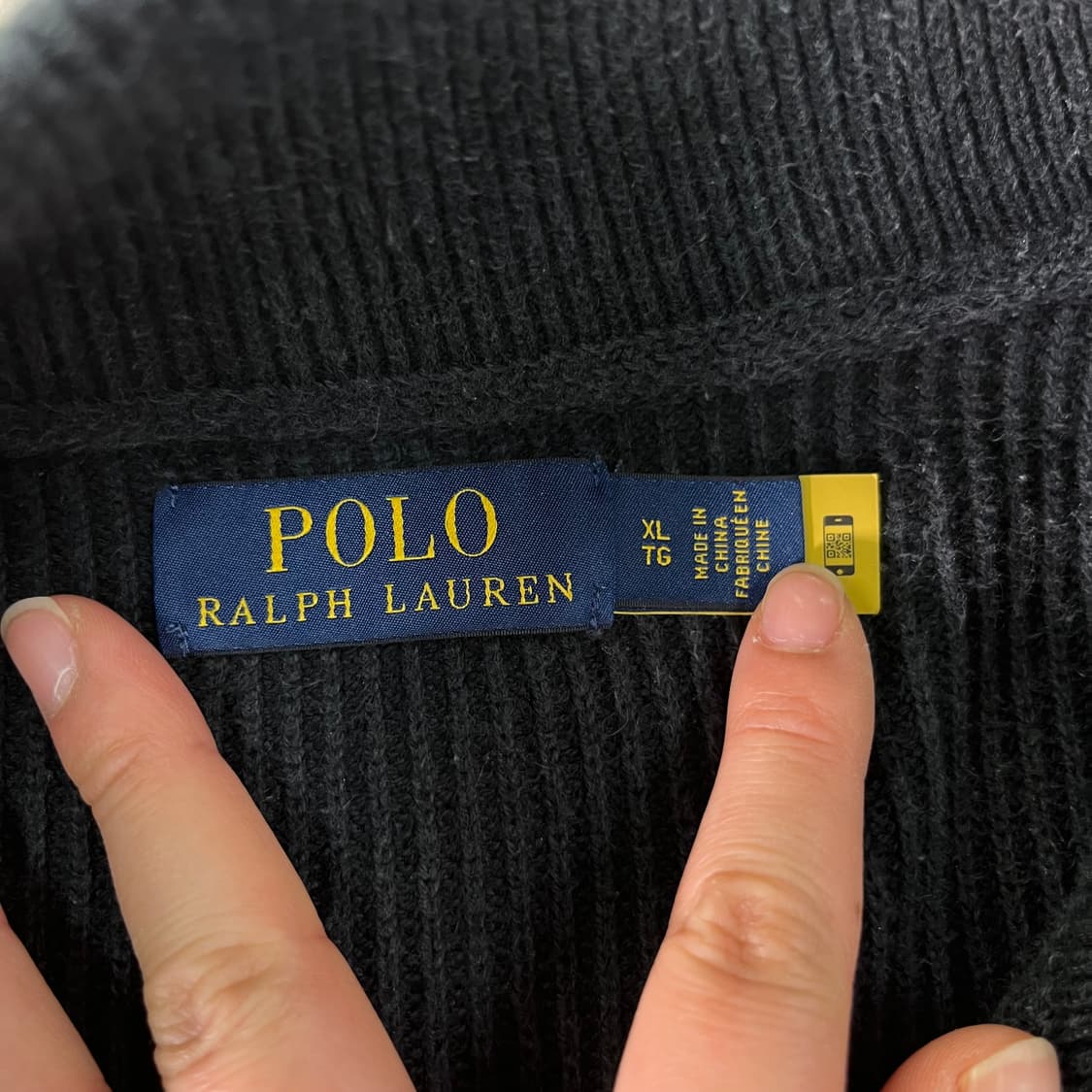 105 폴로랄프로렌 신형라벨 블랙포니 니트집업  상품이미지4