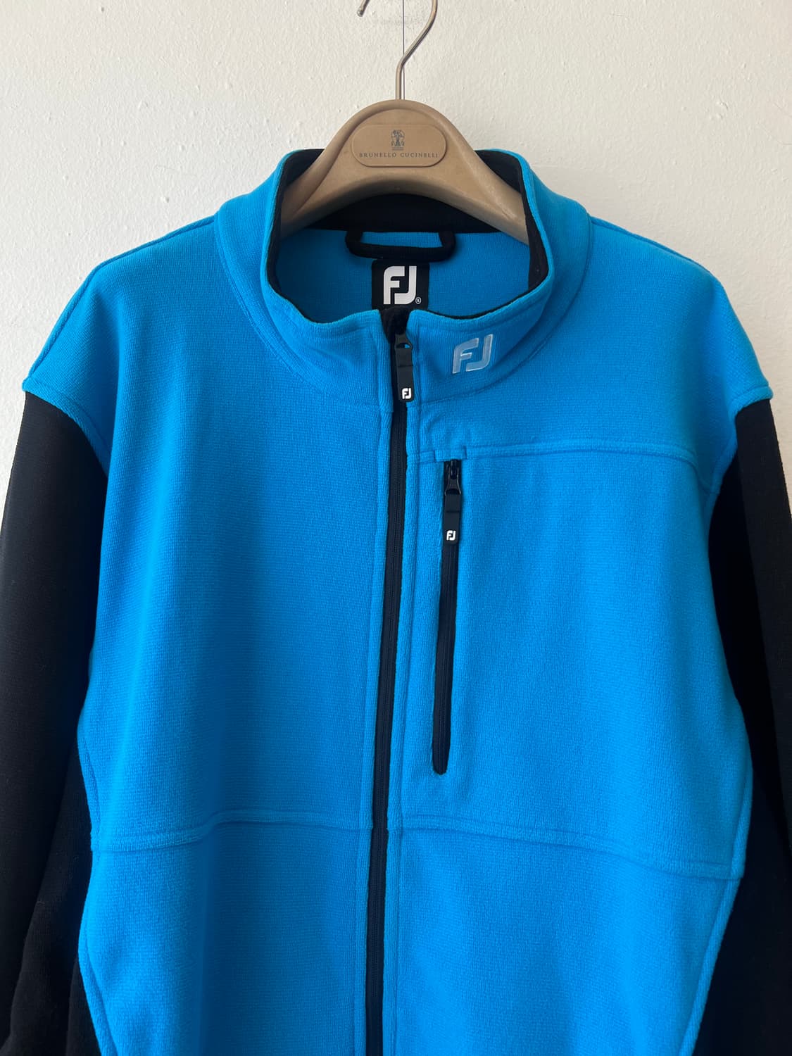 풋조이 남성 블루 기능성점퍼 골프집업점퍼 상품이미지1