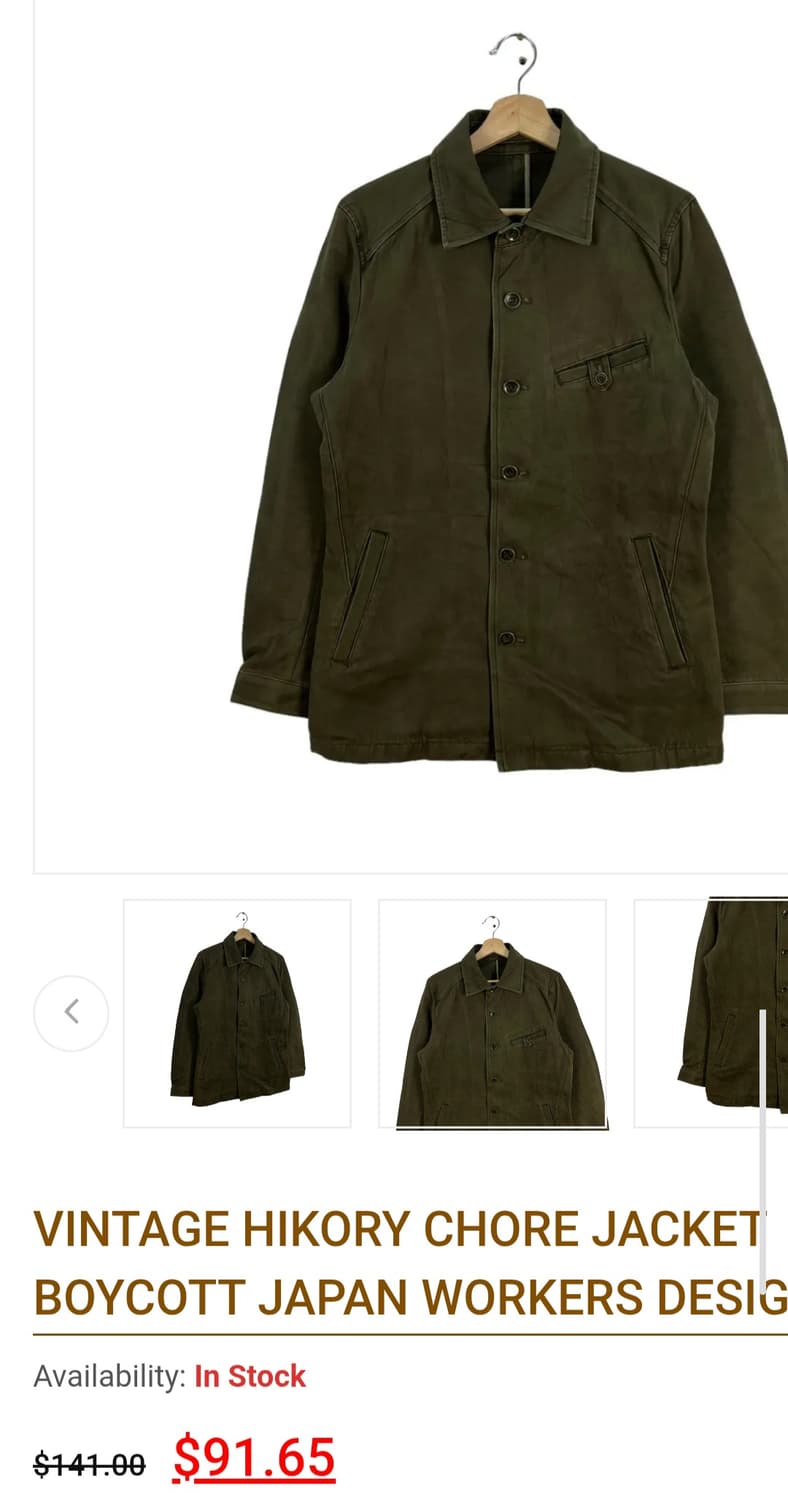 BOYCOTT 블랙 포켓 칼라 워크 재킷 상품이미지9