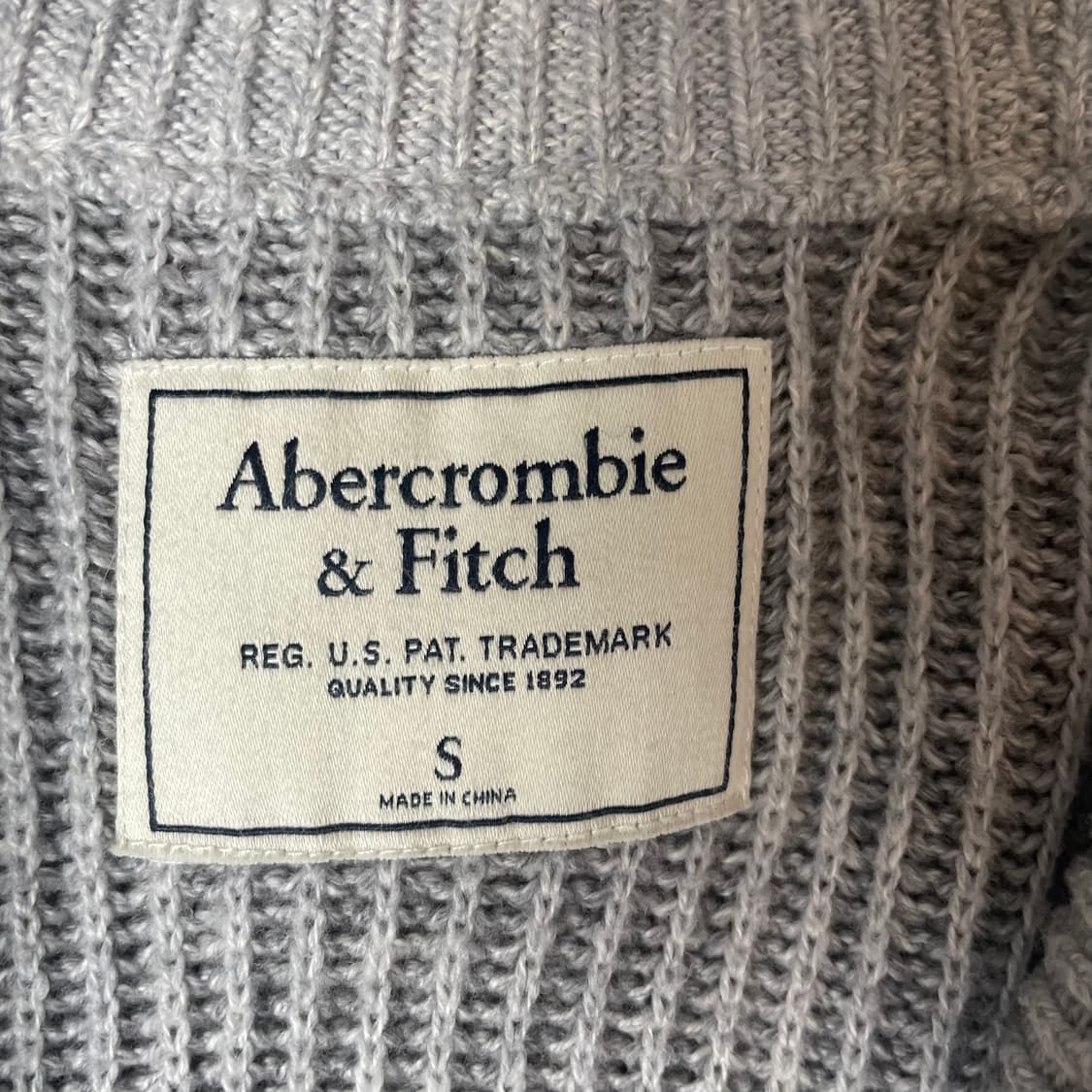 아베크롬비 그레이 숄카라 가디건 S 상품이미지4