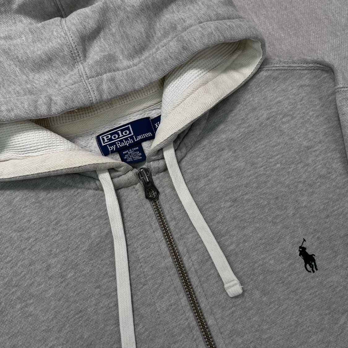 105 폴로 랄프로렌 와플 그레이 후드집업 상품이미지2