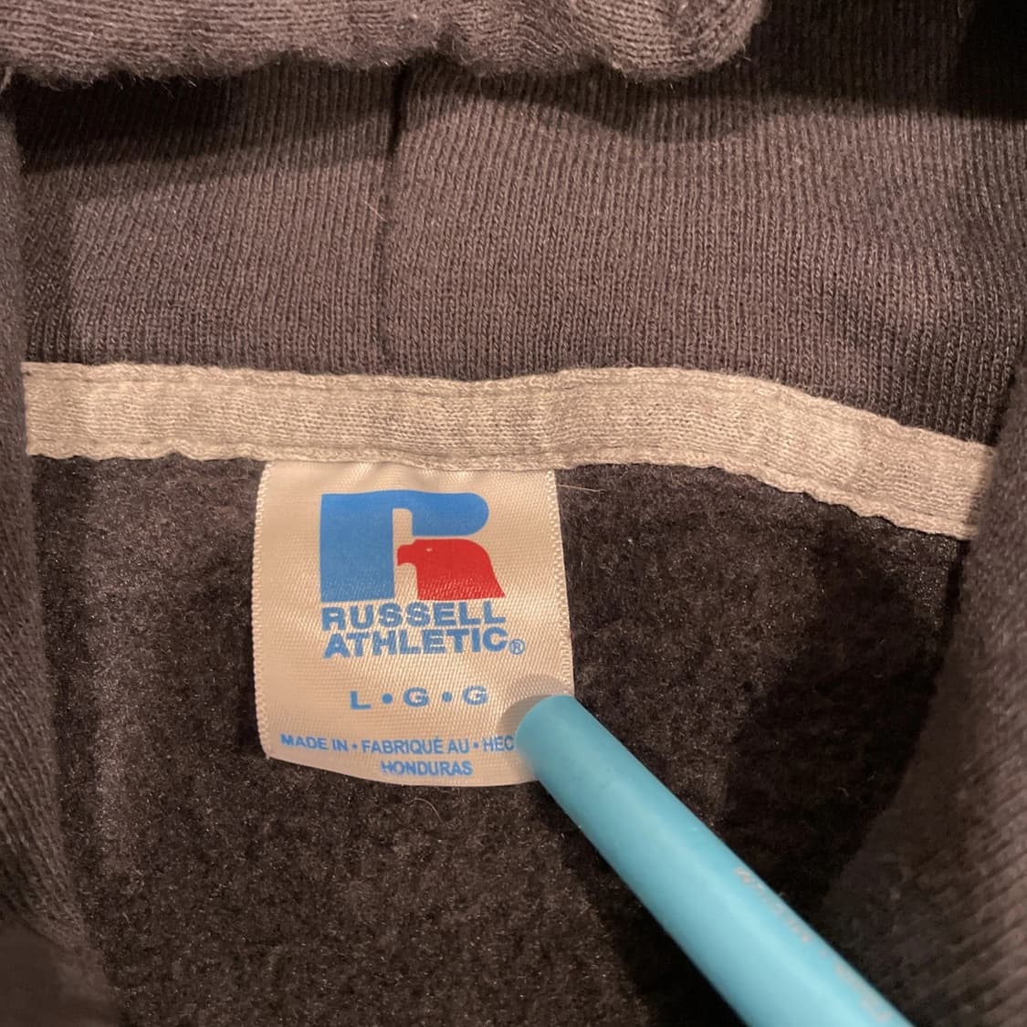 러셀 애슬레틱 빈티지 블랙 후드티 상품이미지5