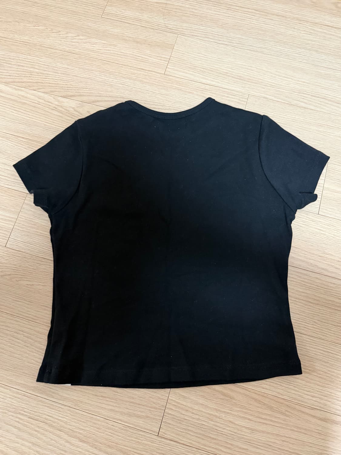 글로니(Glowny) G BABY TEE 지 베이비 티 블랙 s 상품이미지3