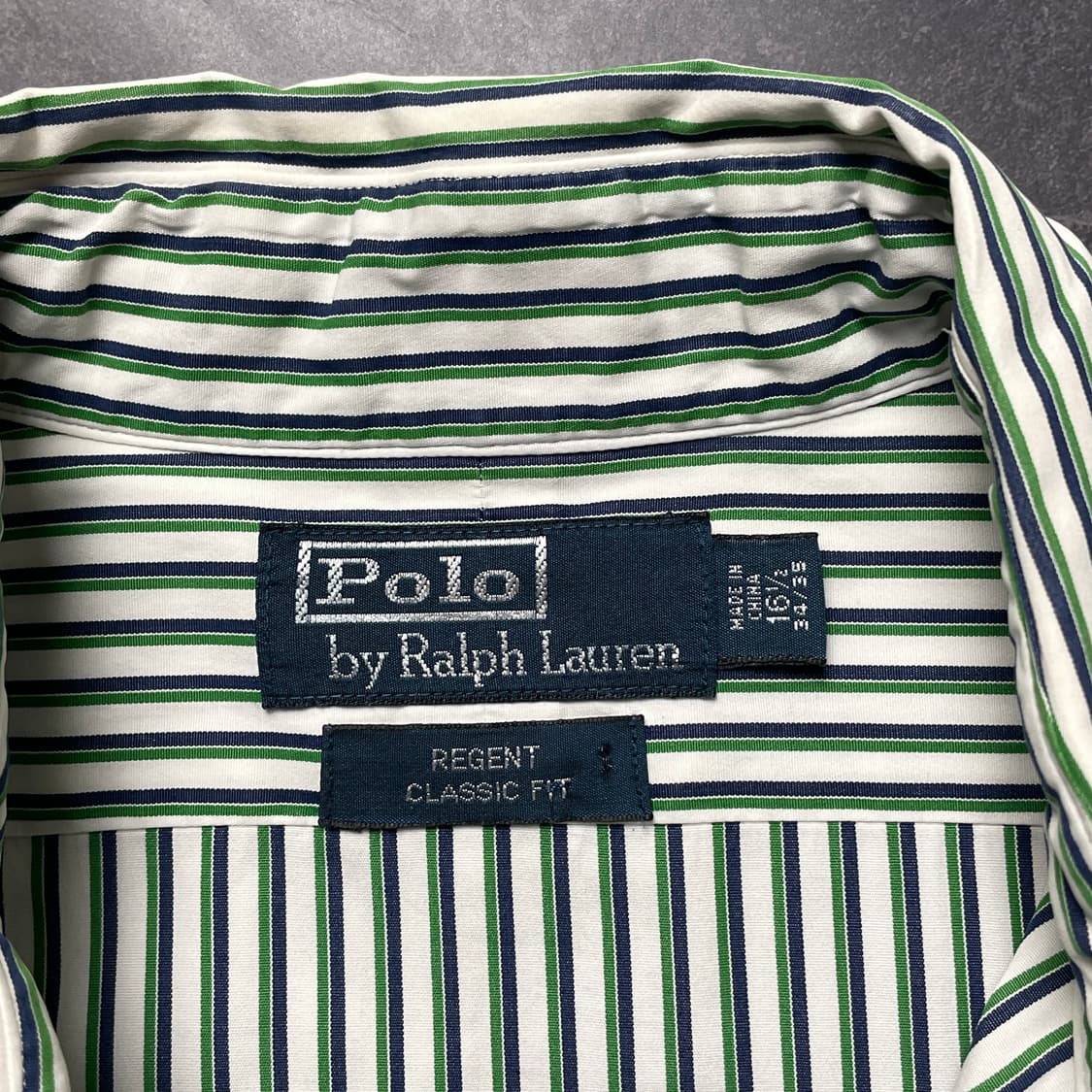 RALPH LAUREN 랄프로렌 그린 스트라이프 코튼 셔츠 A00418 상품이미지9