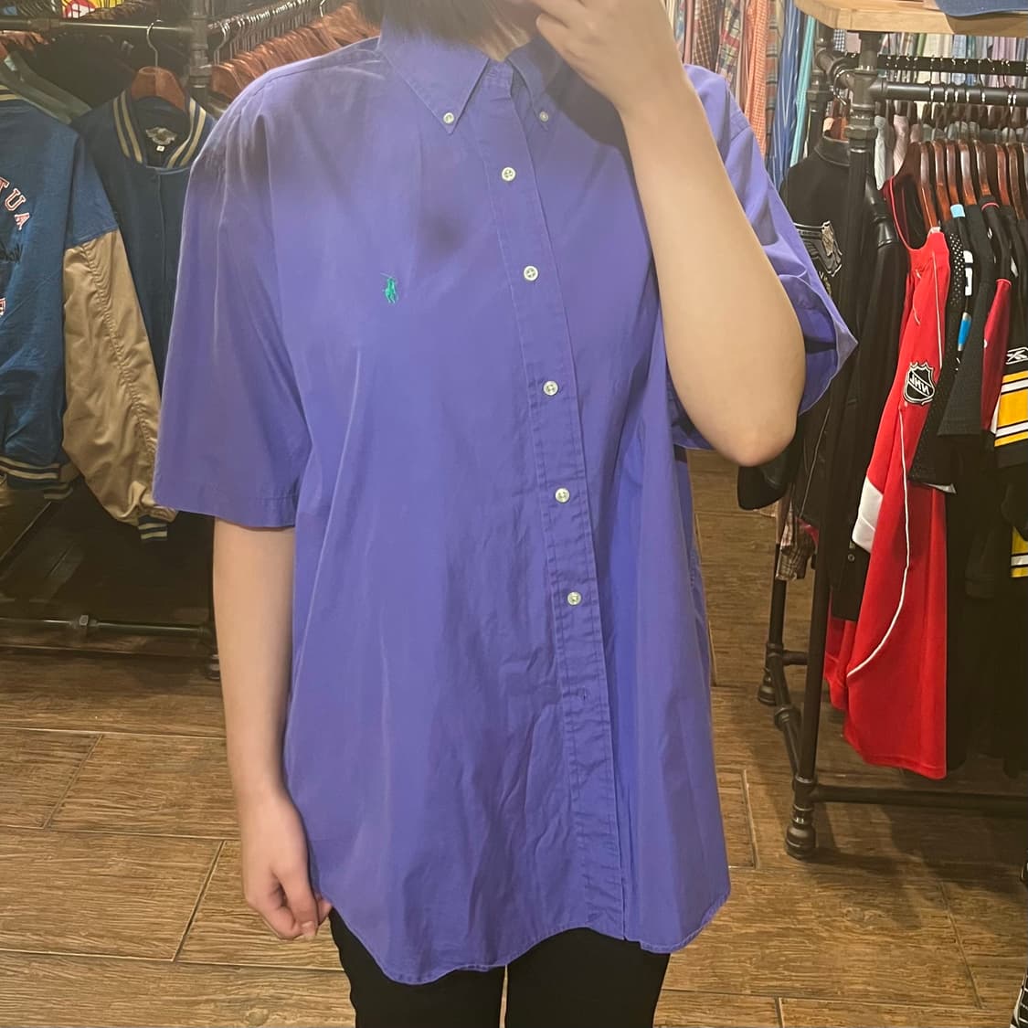 [HI] 폴로 반팔 셔츠 퍼플 상품이미지1