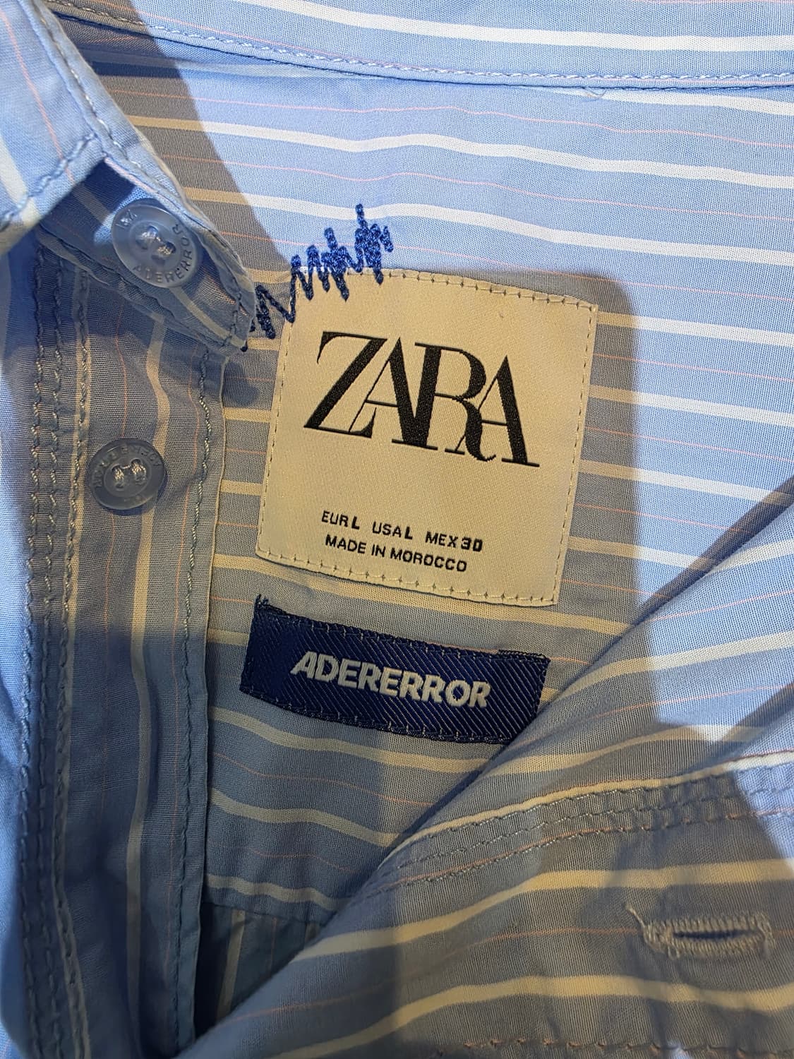 아더에러 자라 포플린 셔츠 L 상품이미지2