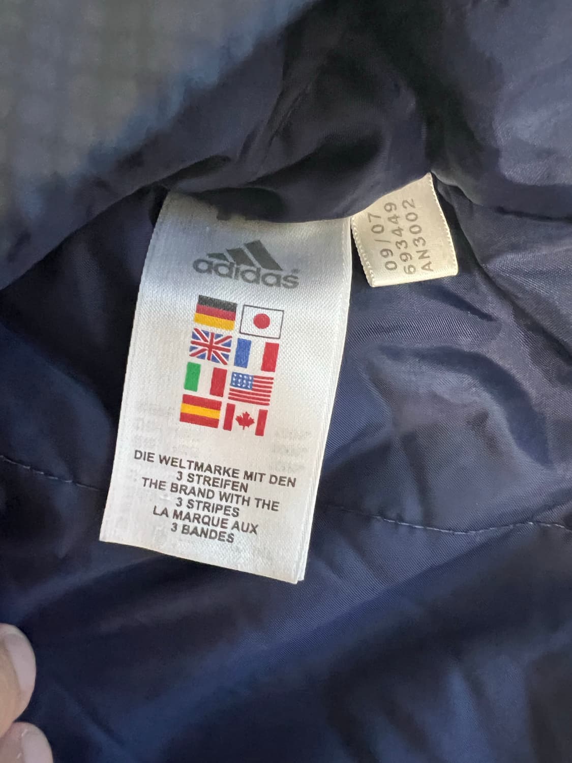 아디다스 레알마드리드 07-08 바람막이 벤치 자켓 상품이미지4