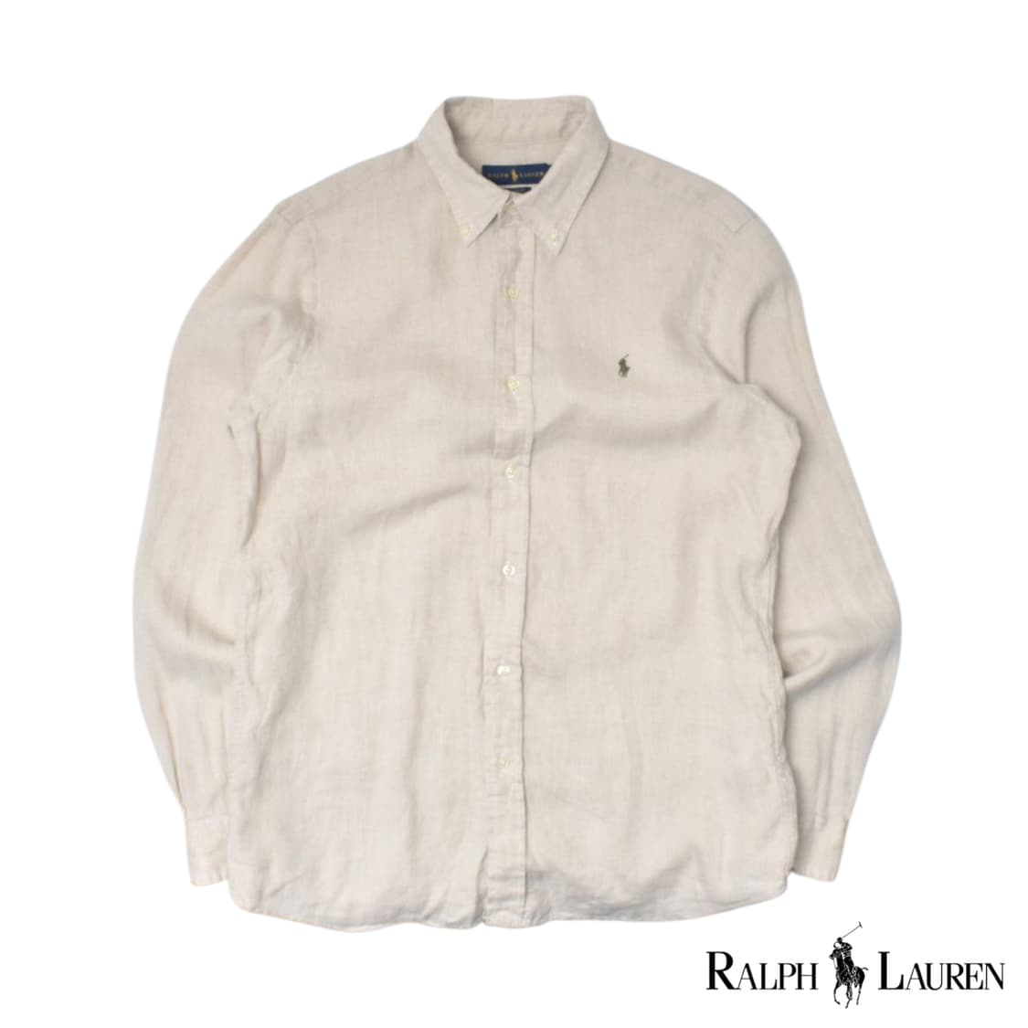 폴로 랄프로렌 최신형 큐알라벨 린넨 셔츠 남방 M N0786 상품이미지1
