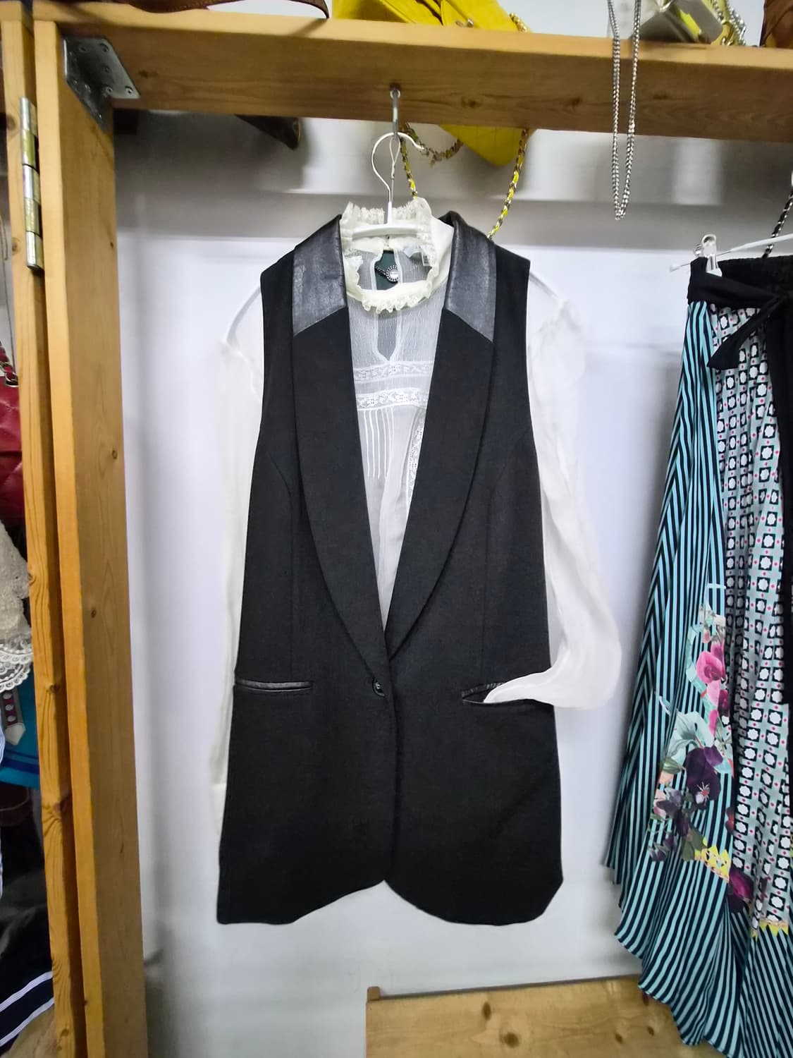 ANNARITA N 이탈리아 디자이너 롱 베스트 (40) 상품이미지1