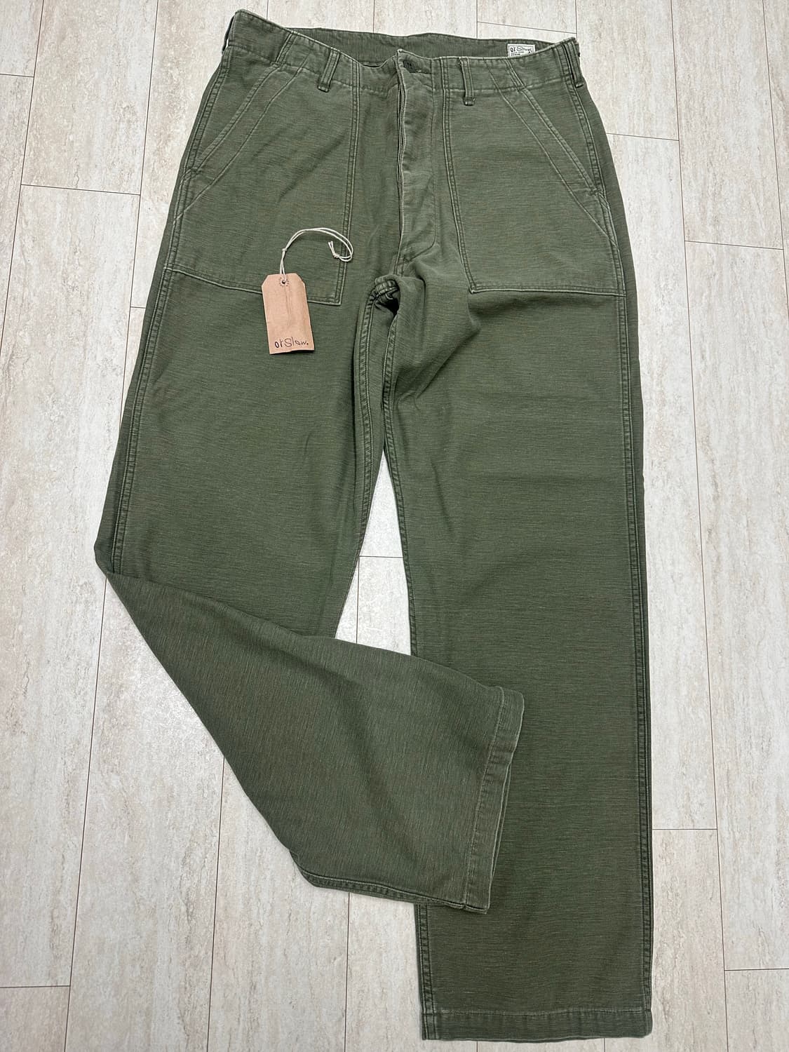 오어슬로우 리얼유즈드워시 퍼티그팬츠(빈티지핏) 상품이미지4