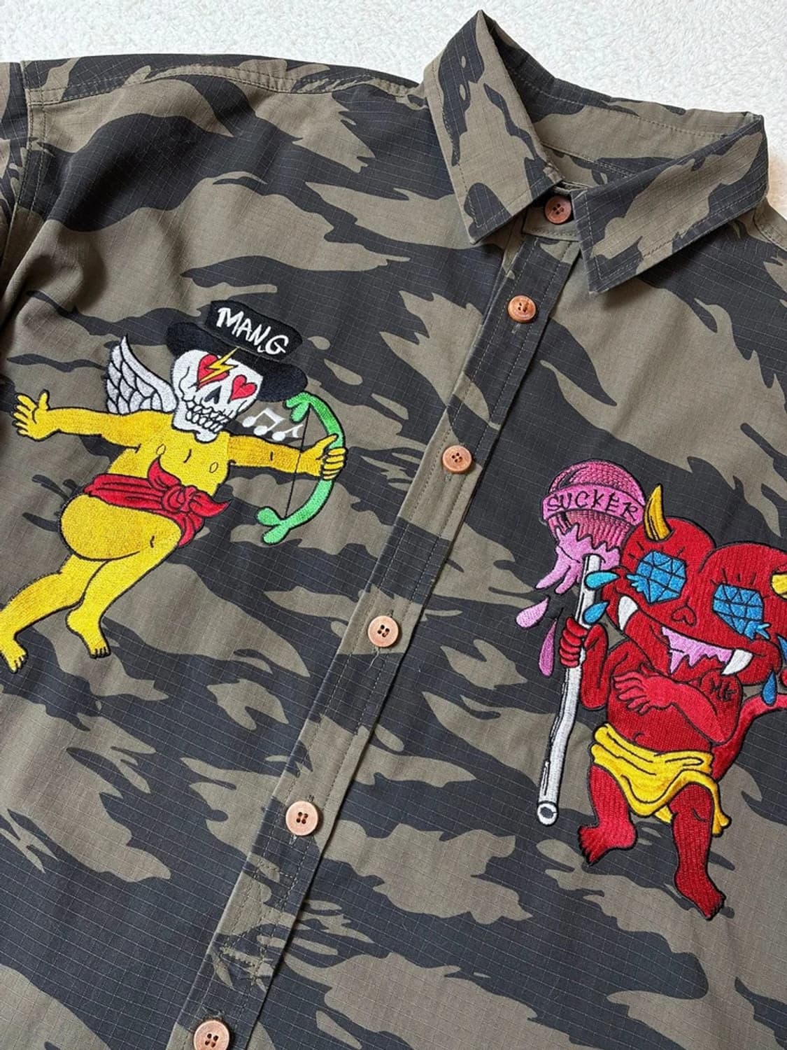 그라피스트 만지 립스탑 타이거 패턴 셔츠 PN7332 상품이미지3