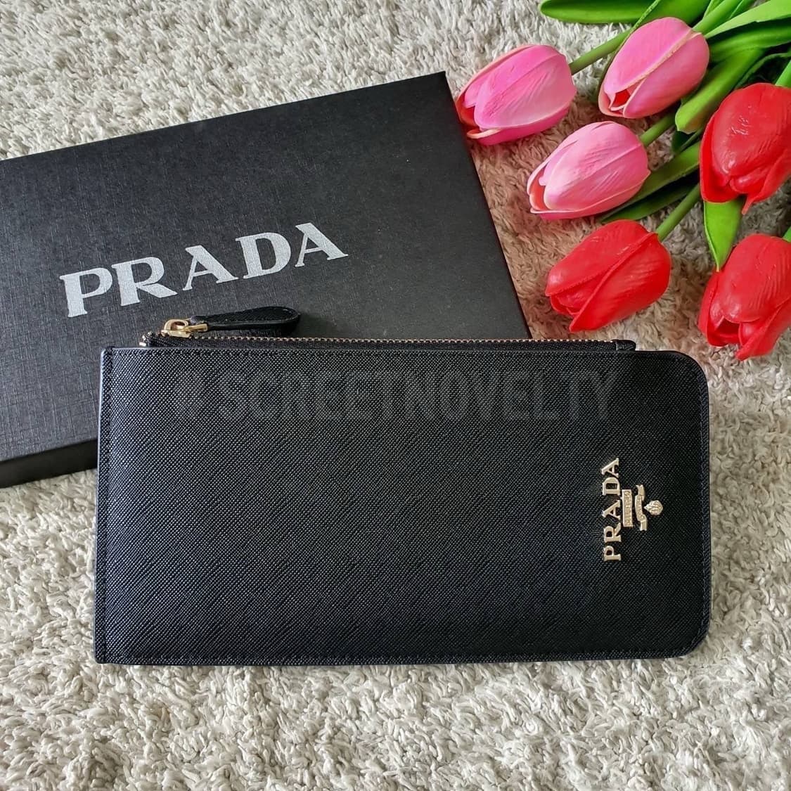 프라다 사피아노 카드지갑 동전지갑 블랙 풀박스 상품이미지9