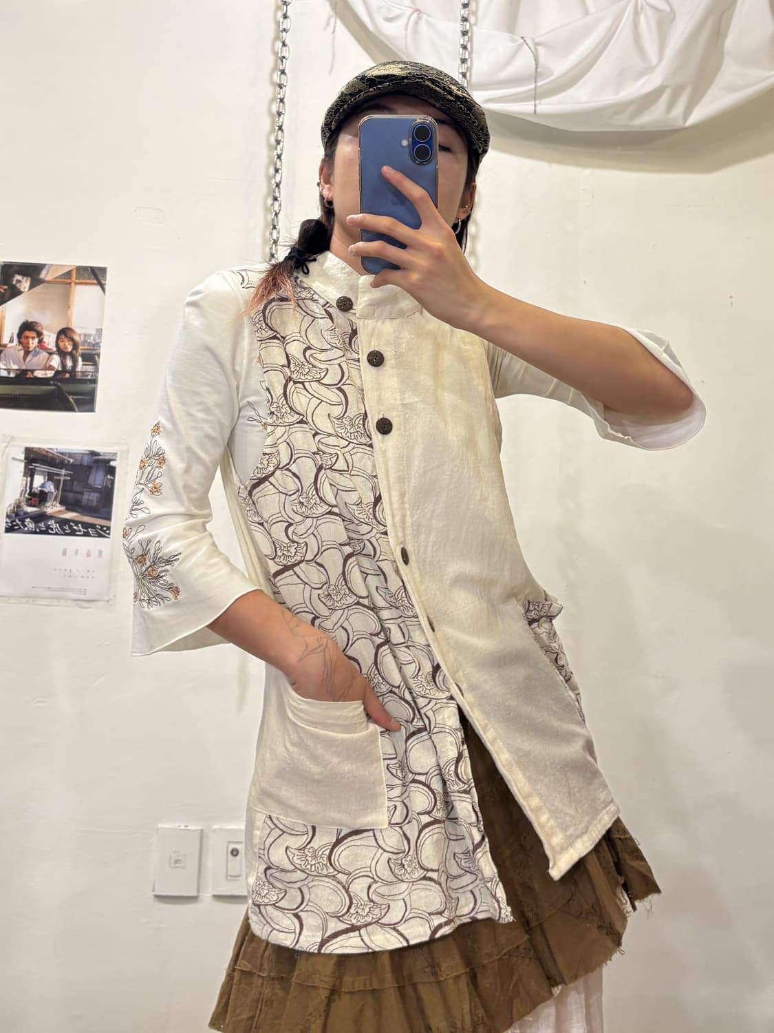 나무단추 오리엔탈 아이보리 베스트 상품이미지1