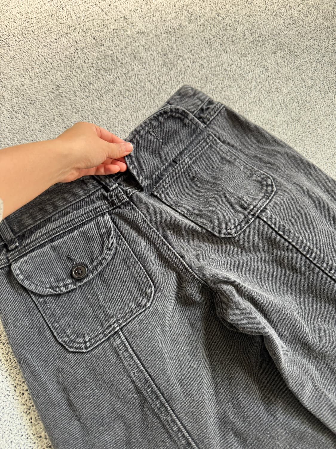 흑청 카고 바지 상품이미지8