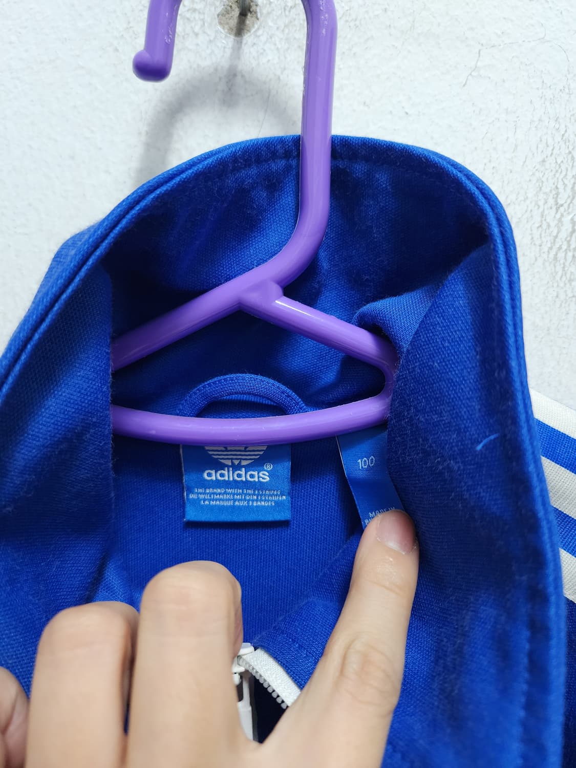 아디다스 유로파 삼선 블루 트랙탑 상품이미지5