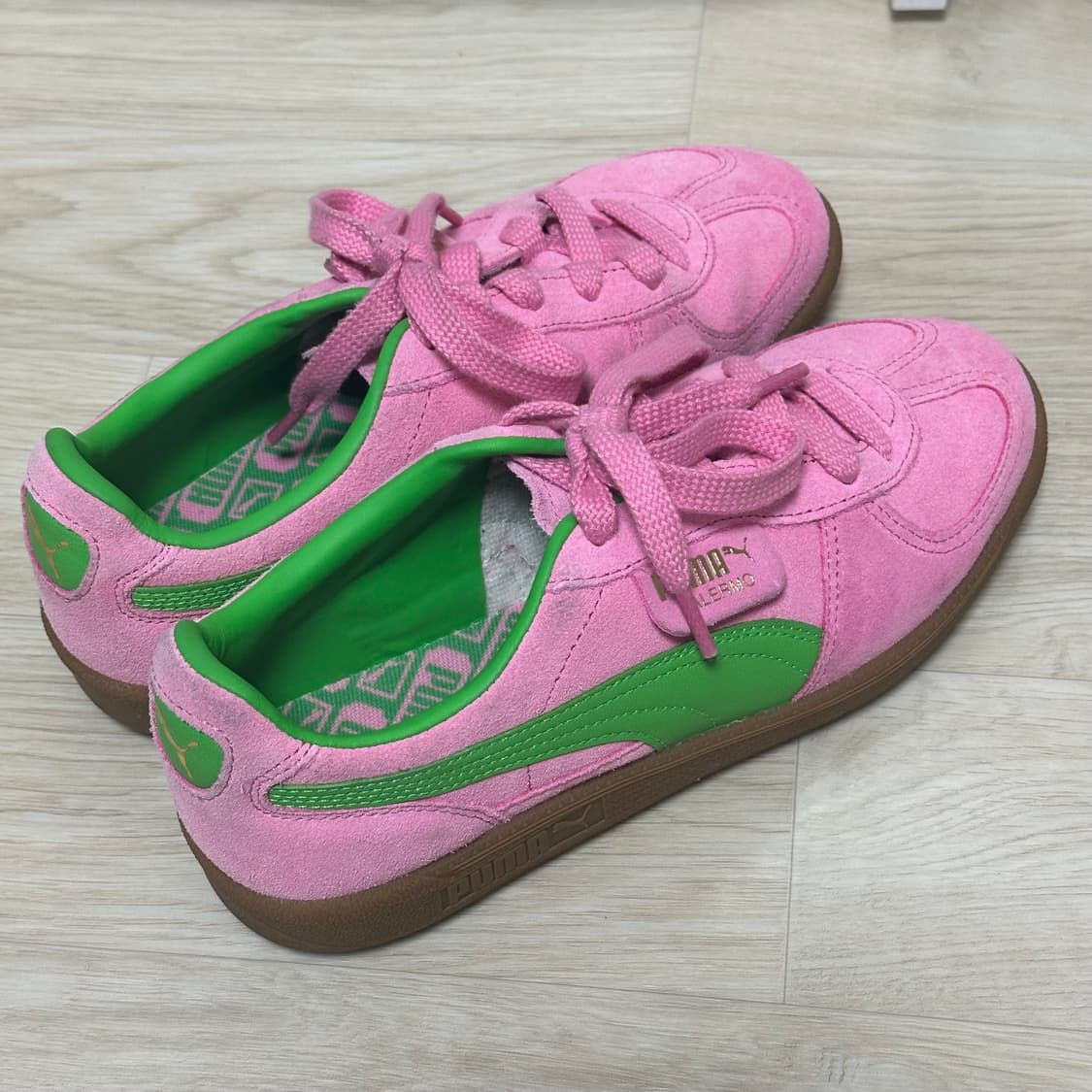푸마 팔레르모 스페셜 핑크 그린 245 상품이미지3