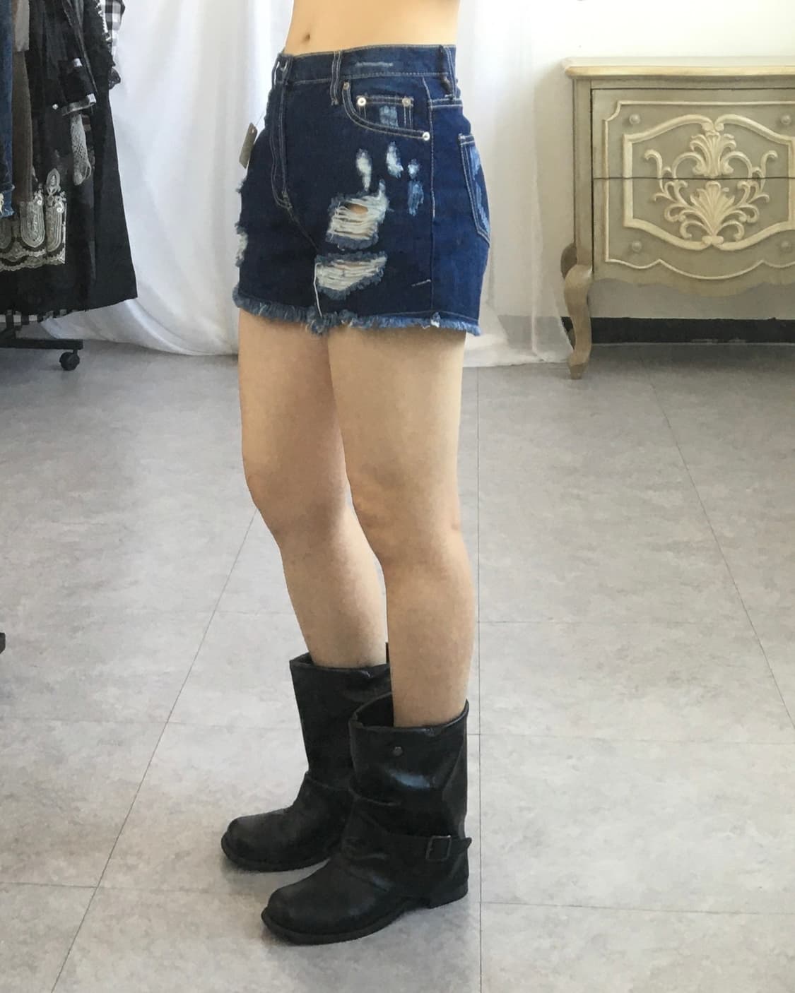 Damage denim short 상품이미지5