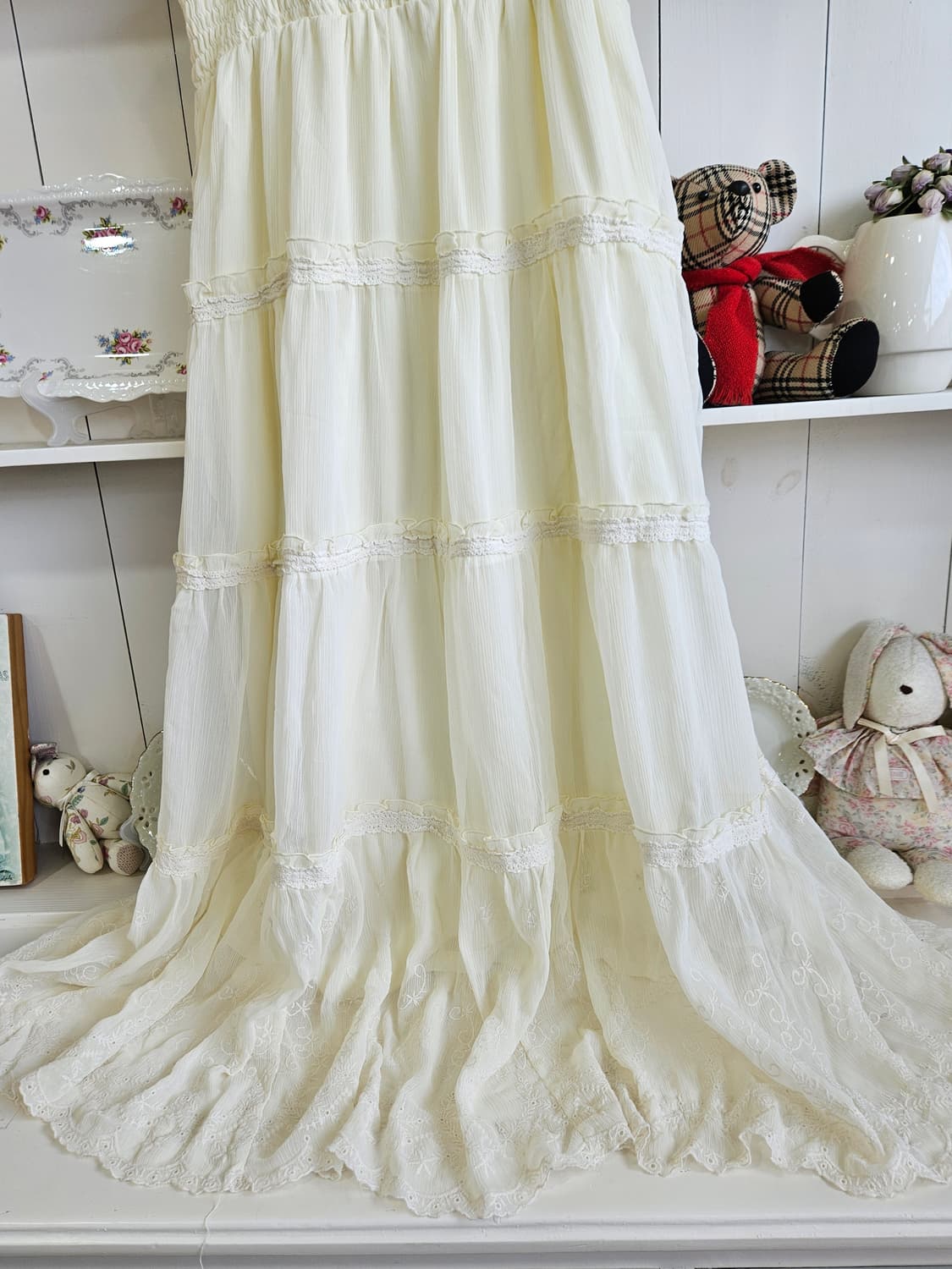 (COLZA) 셔링 롱 원피스 상품이미지4