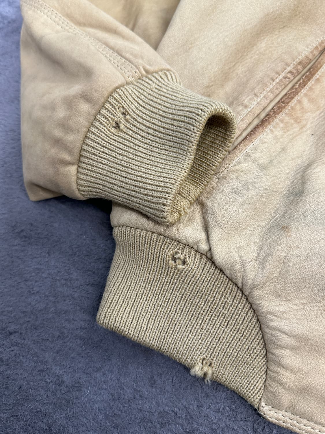 80s HUGO BOSS 레더 블루종 자켓 XL 상품이미지9