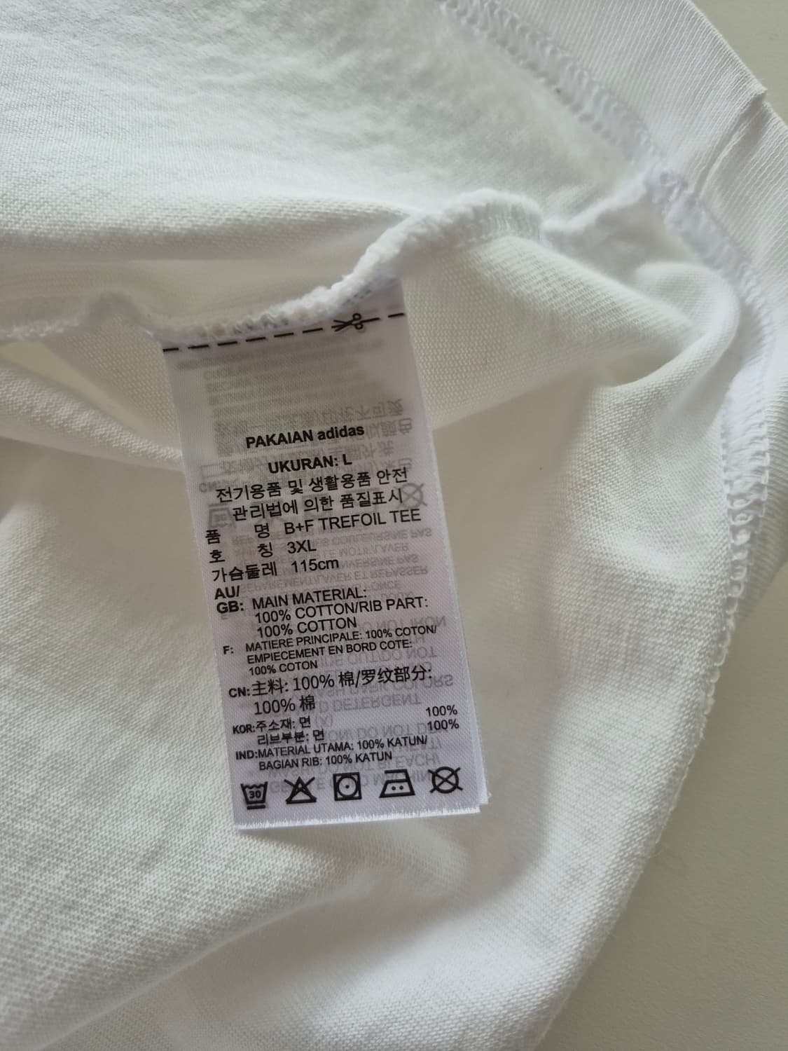 아디다스 흰색  반팔티셔츠 상품이미지5