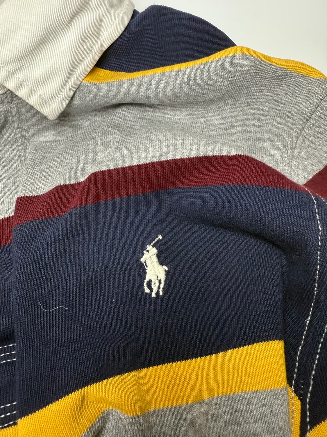 폴로 럭비 스트라이프 카라 티셔츠 상품이미지3