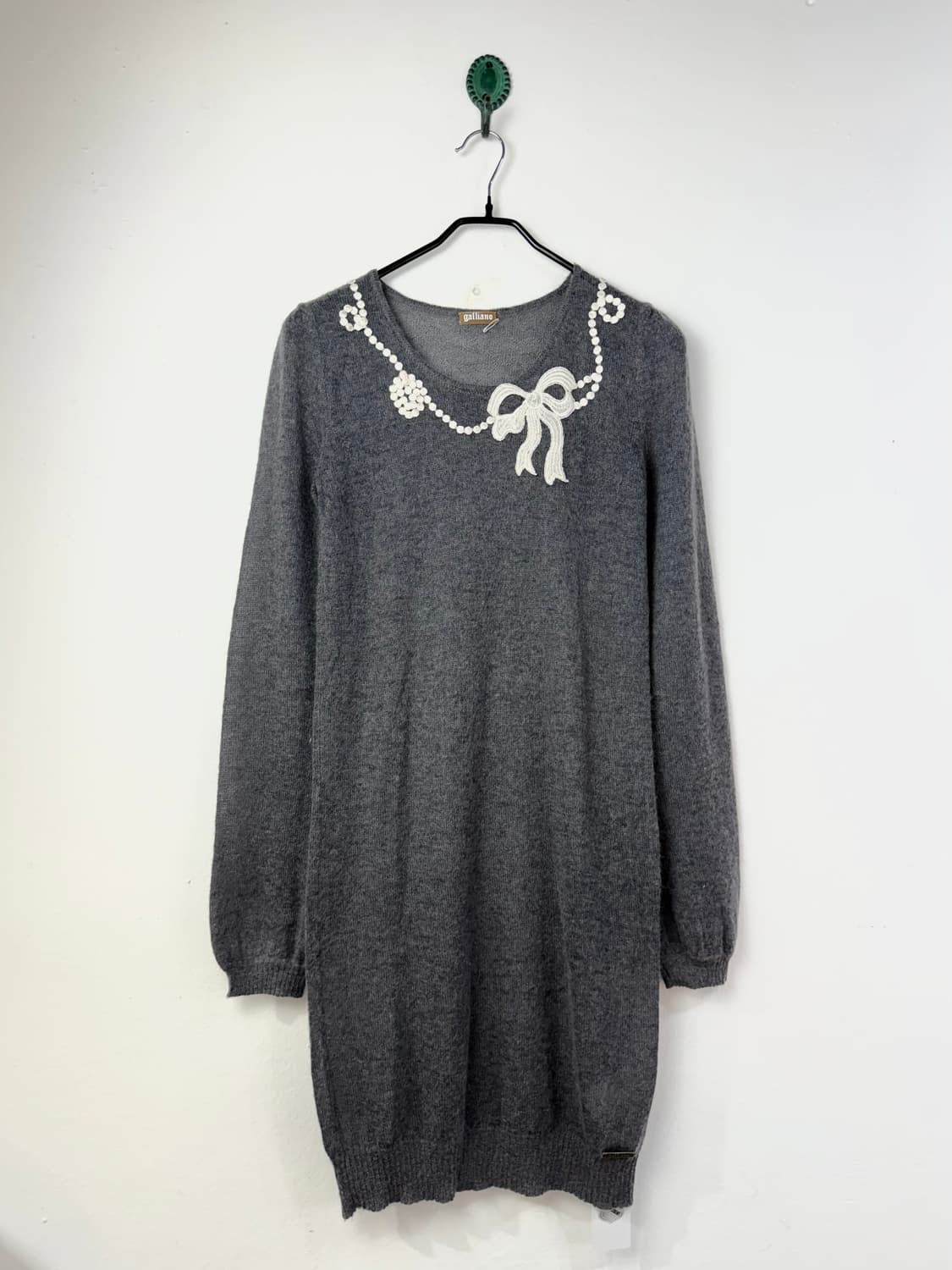 존 갈리아노 레이스 트리밍 퍼프 니트 상품이미지1