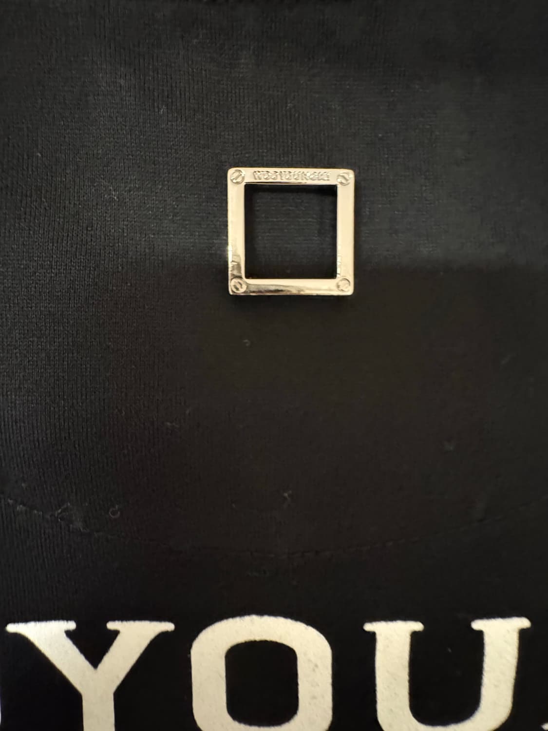 22 우영미 백 플라워 로고 티셔츠 블랙 판매합니다. 상품이미지3