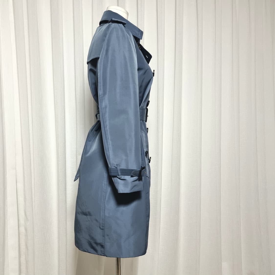 버버리 런던 개버딘 벨티드 트렌치코트 Coal Blue 영국산 /드라이완 상품이미지3