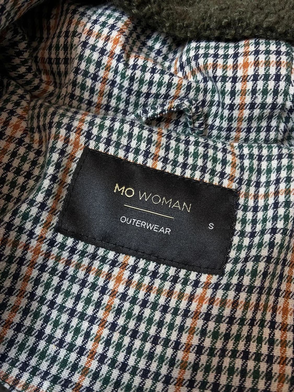 MO WOMAN 체크 패턴 더플 후디 코트 PN7292 상품이미지5