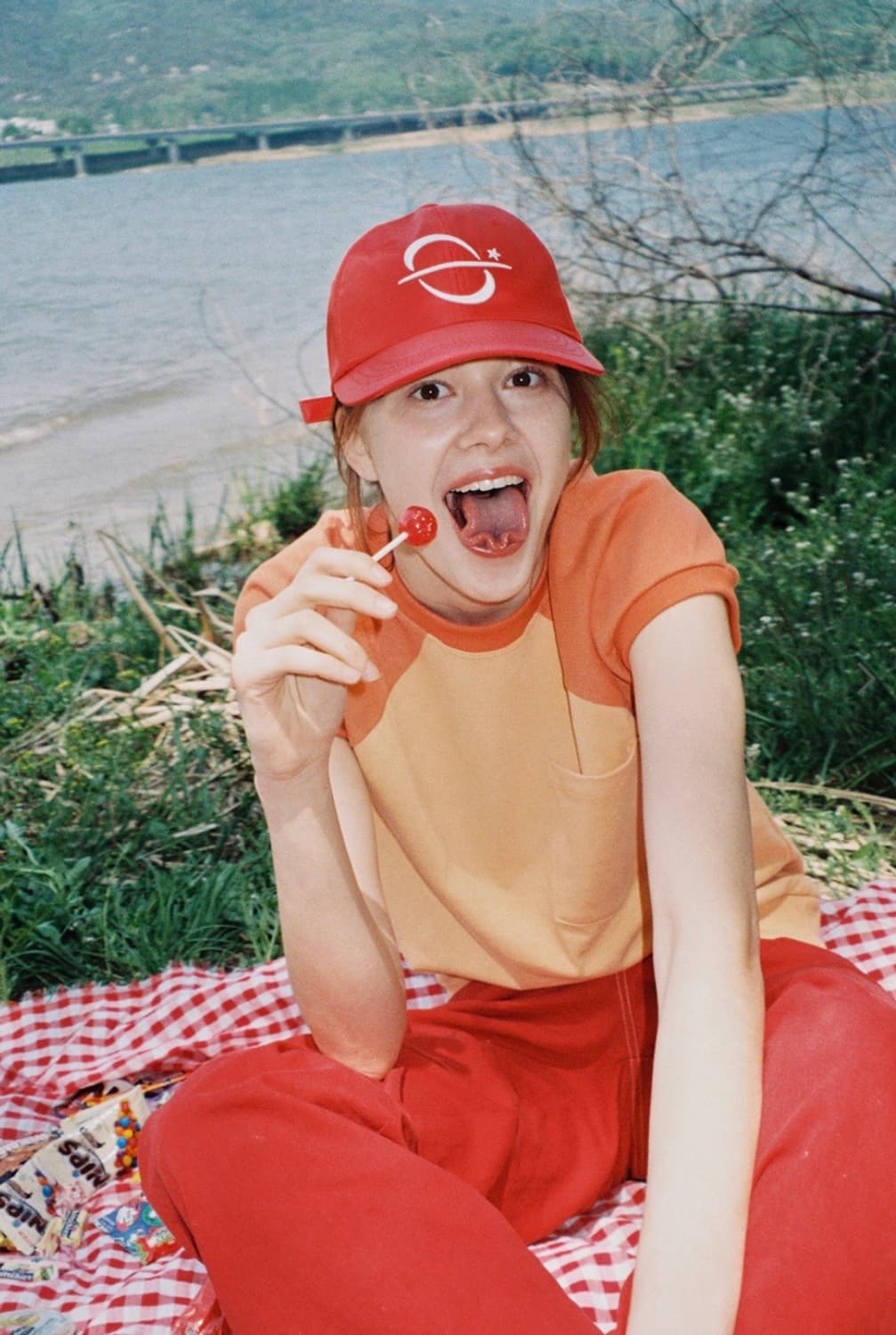 PESTO 레글런 티셔츠 오렌지 상품이미지1