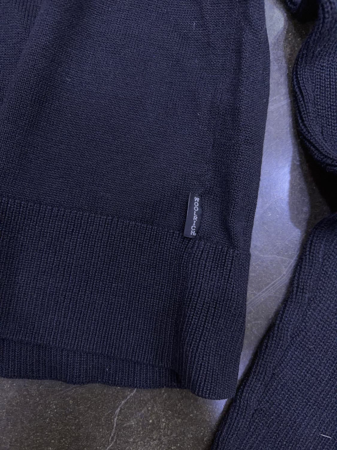 울리치 라미 블렌디드 집업 풀오버 니트 우먼스 블랙 M 상품이미지4