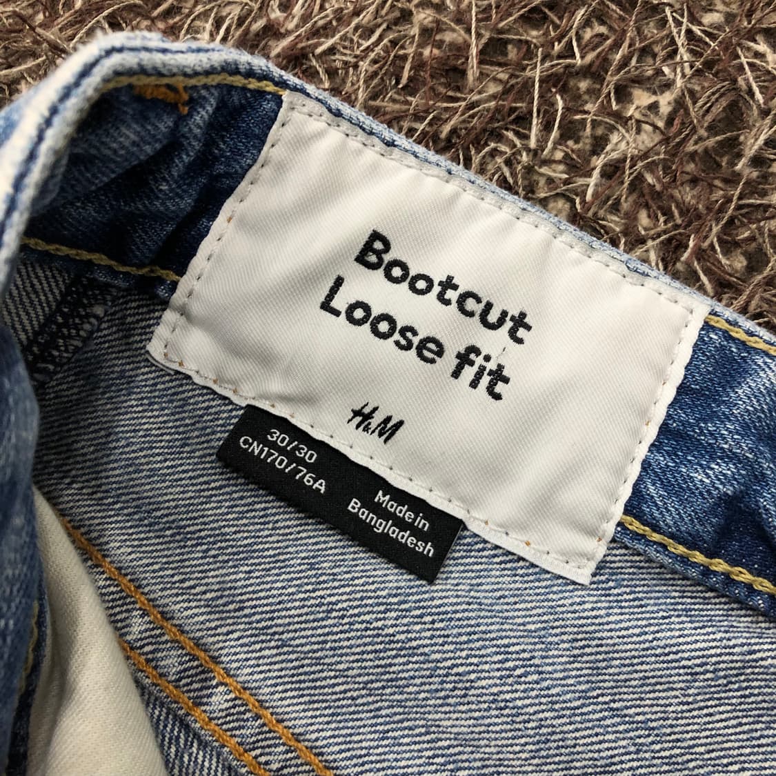 H&M 부츠컷 워싱 데님 팬츠 상품이미지4