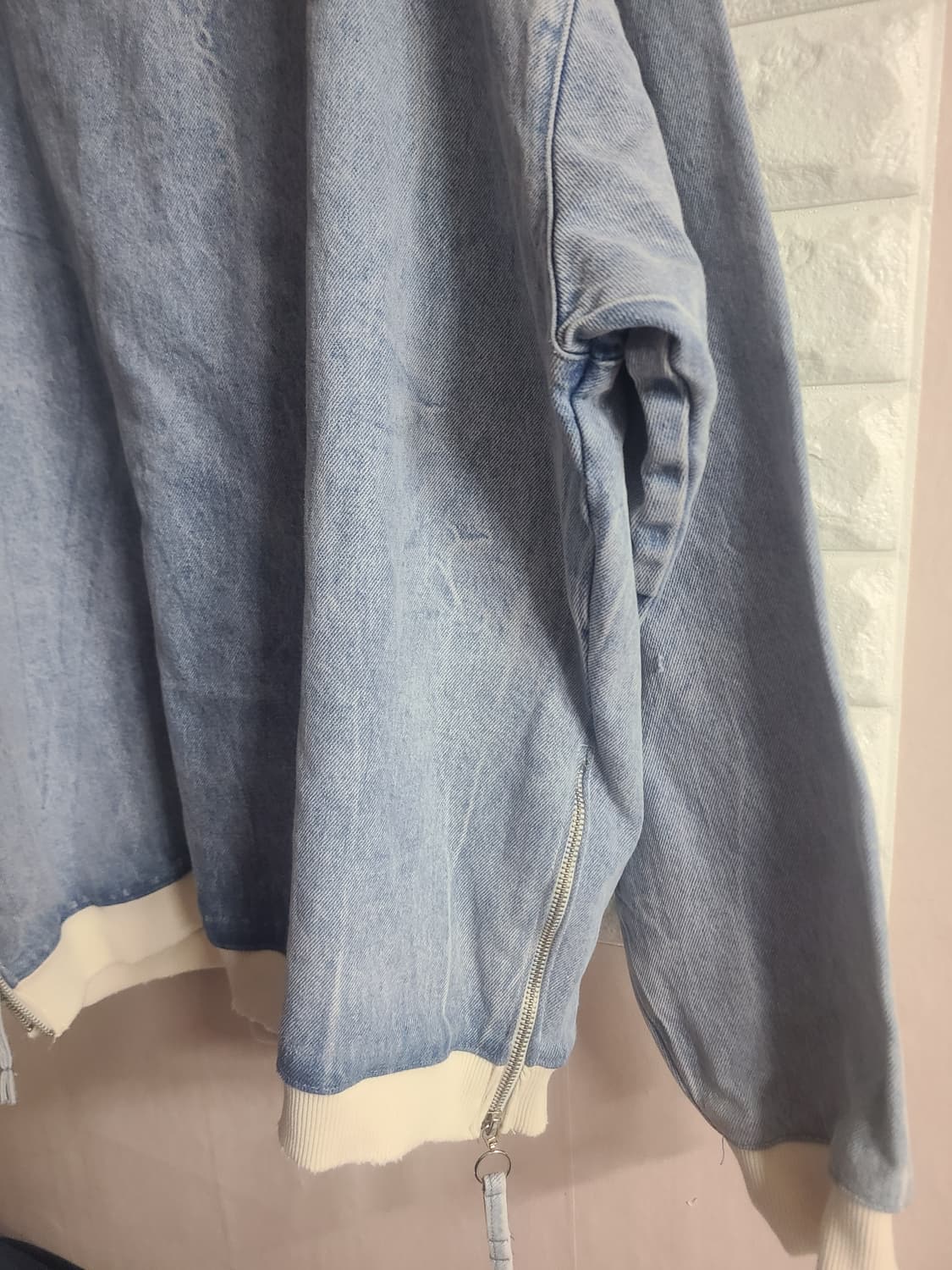 자라 데님 맨투맨 티셔츠(빅사이즈110이상) 상품이미지3