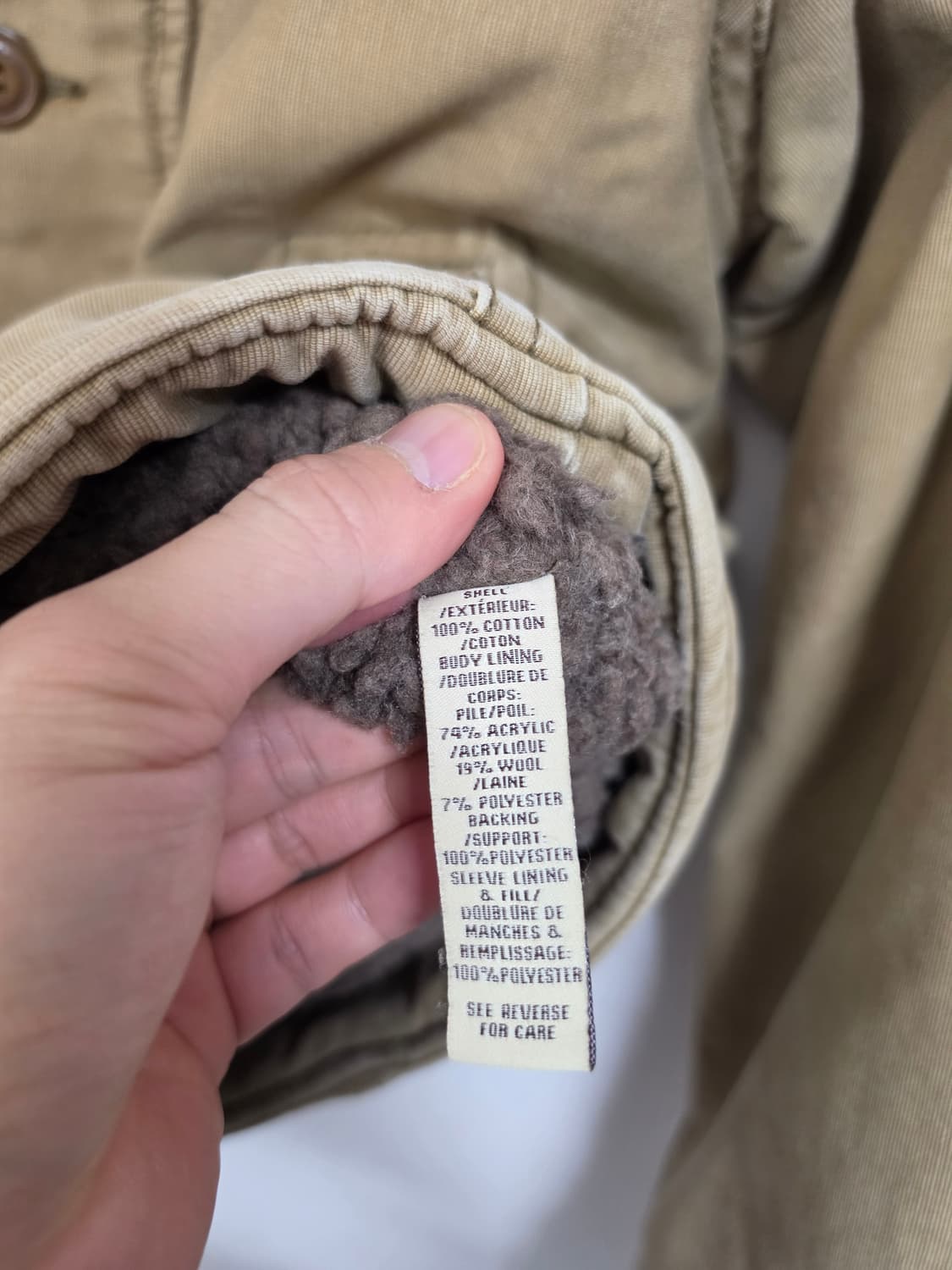 아베크롬비 아디론덱 퍼 안감 자켓  S 상품이미지3